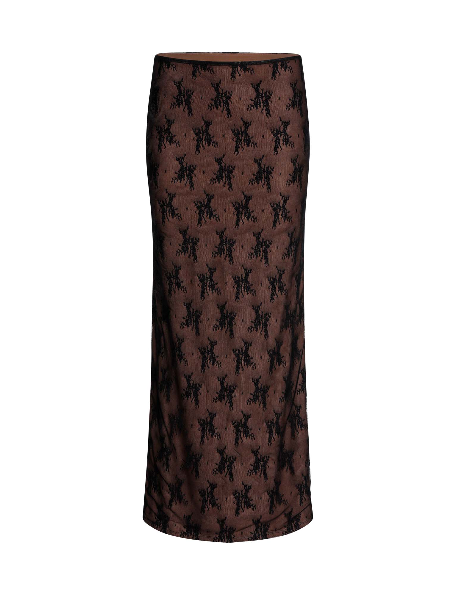 Elegant genomskinlig topp med kjol