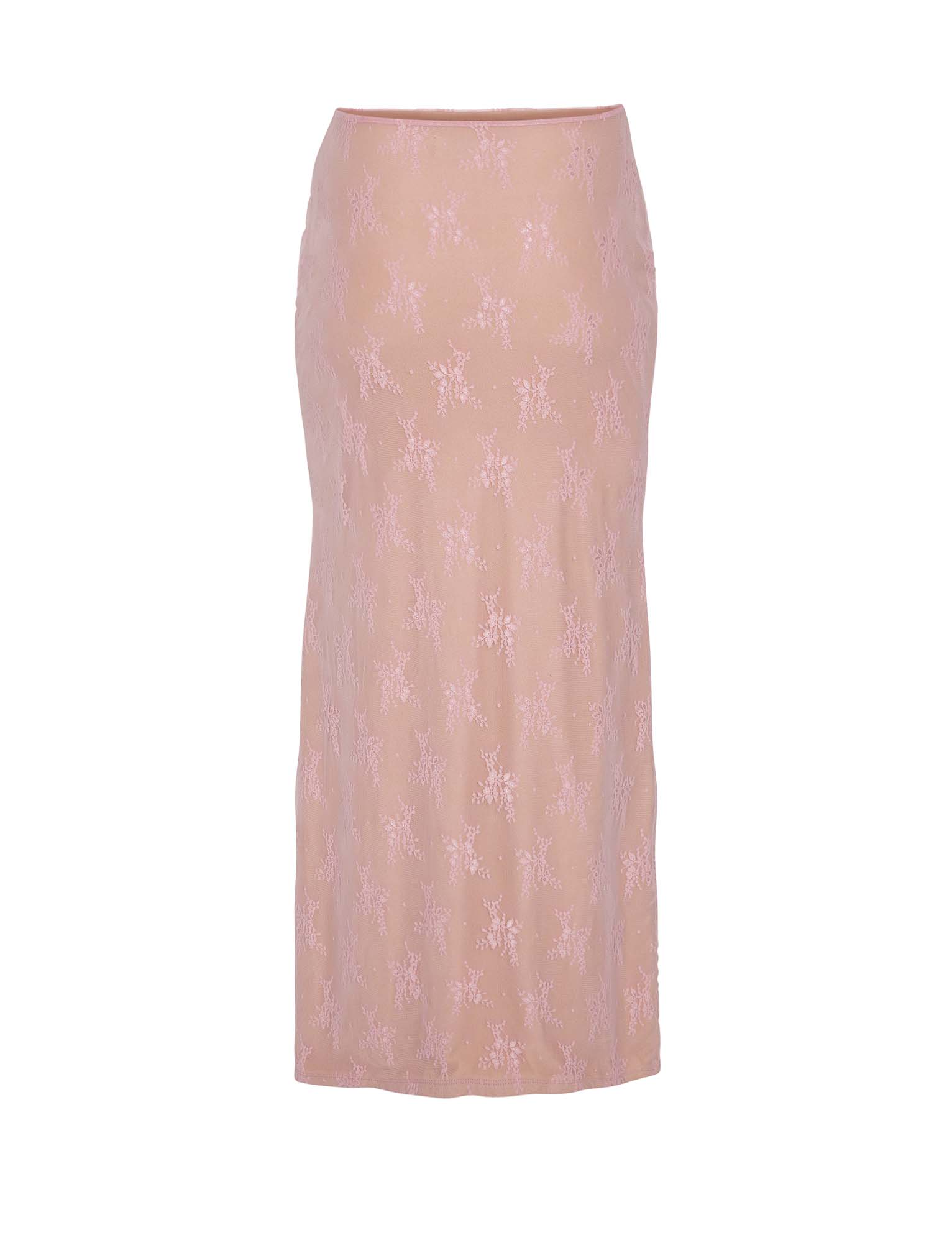 Elegant genomskinlig topp med kjol