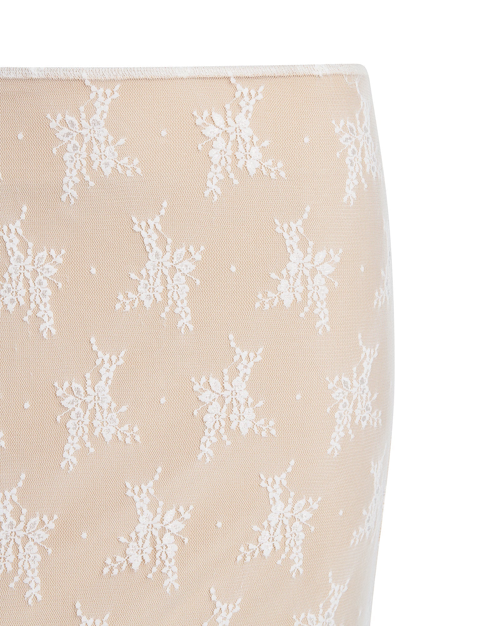 Elegant genomskinlig topp med kjol