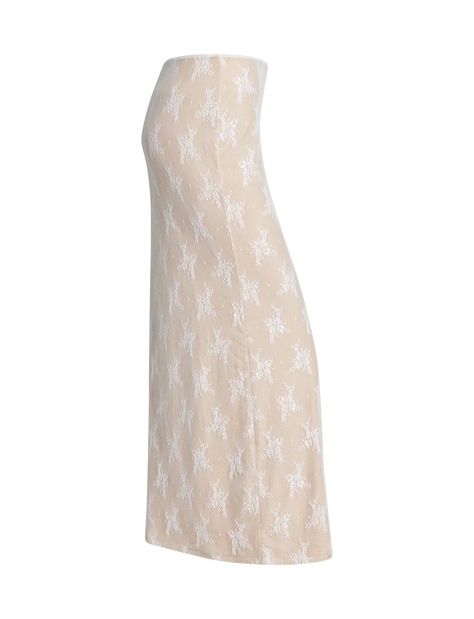 Elegant genomskinlig topp med kjol