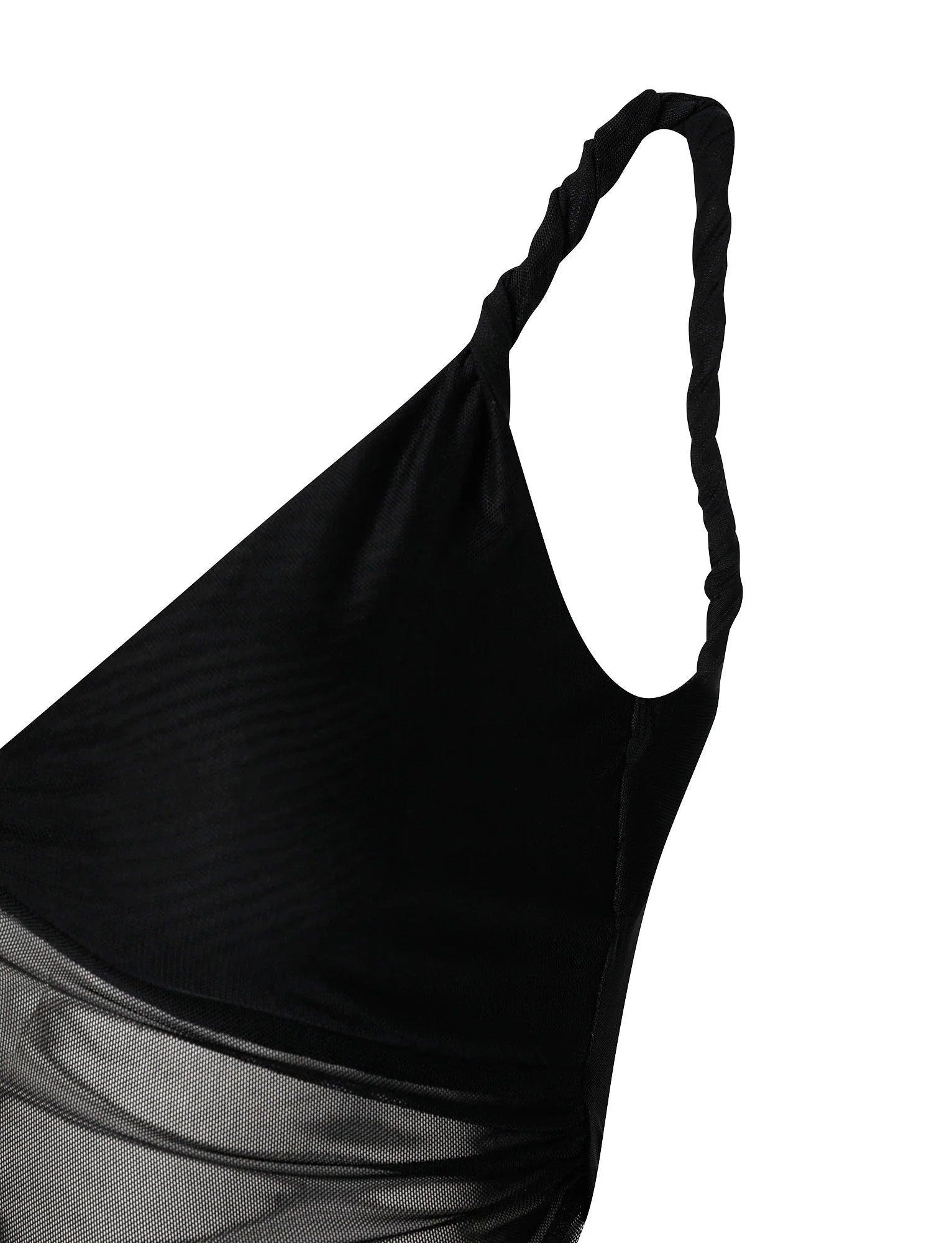 Casual svart crop top med kjol