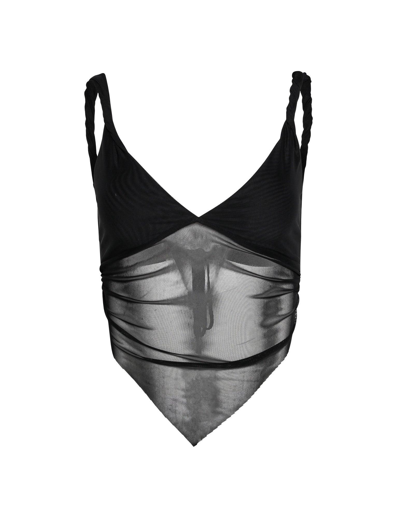 Casual svart crop top med kjol
