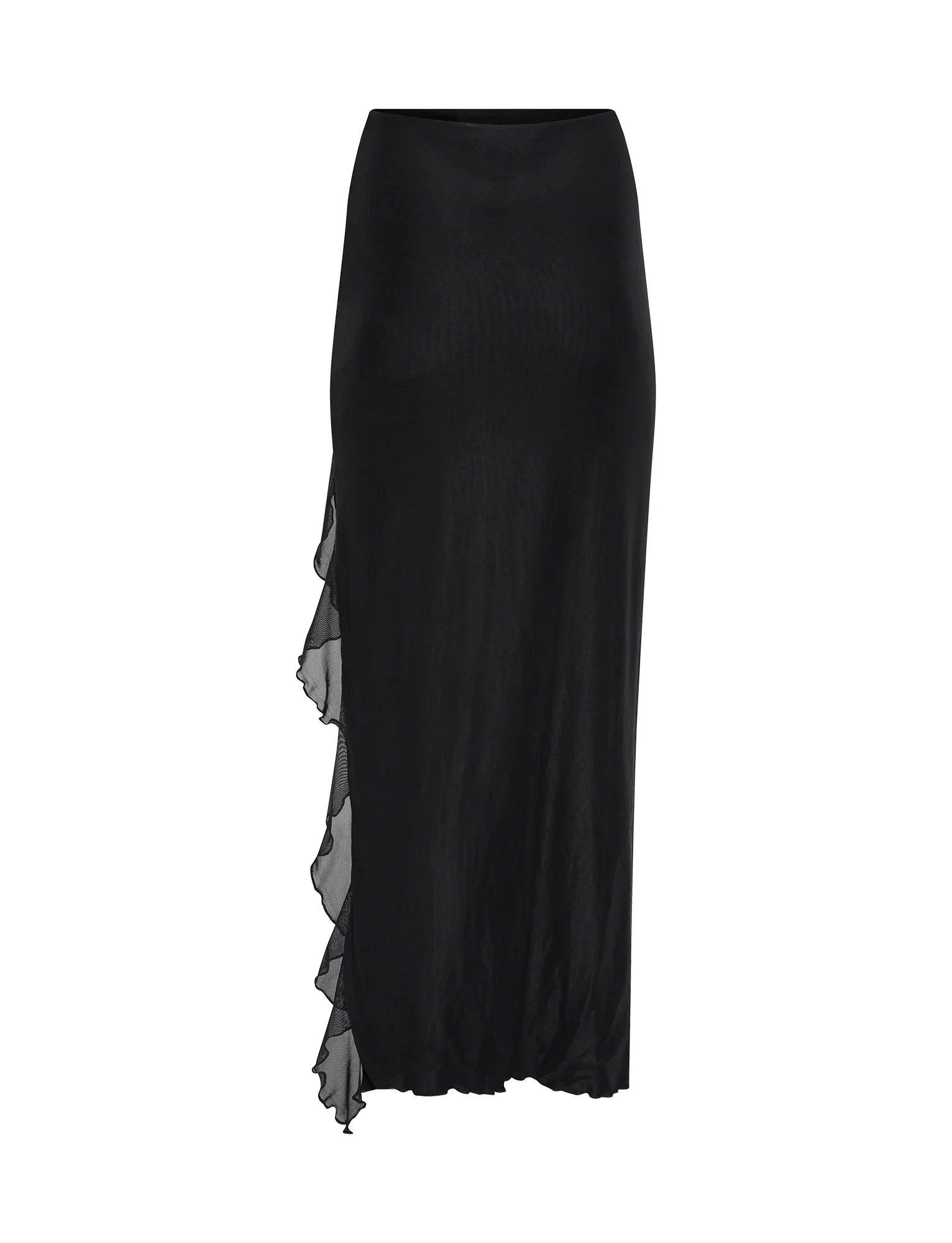 Casual svart crop top med kjol