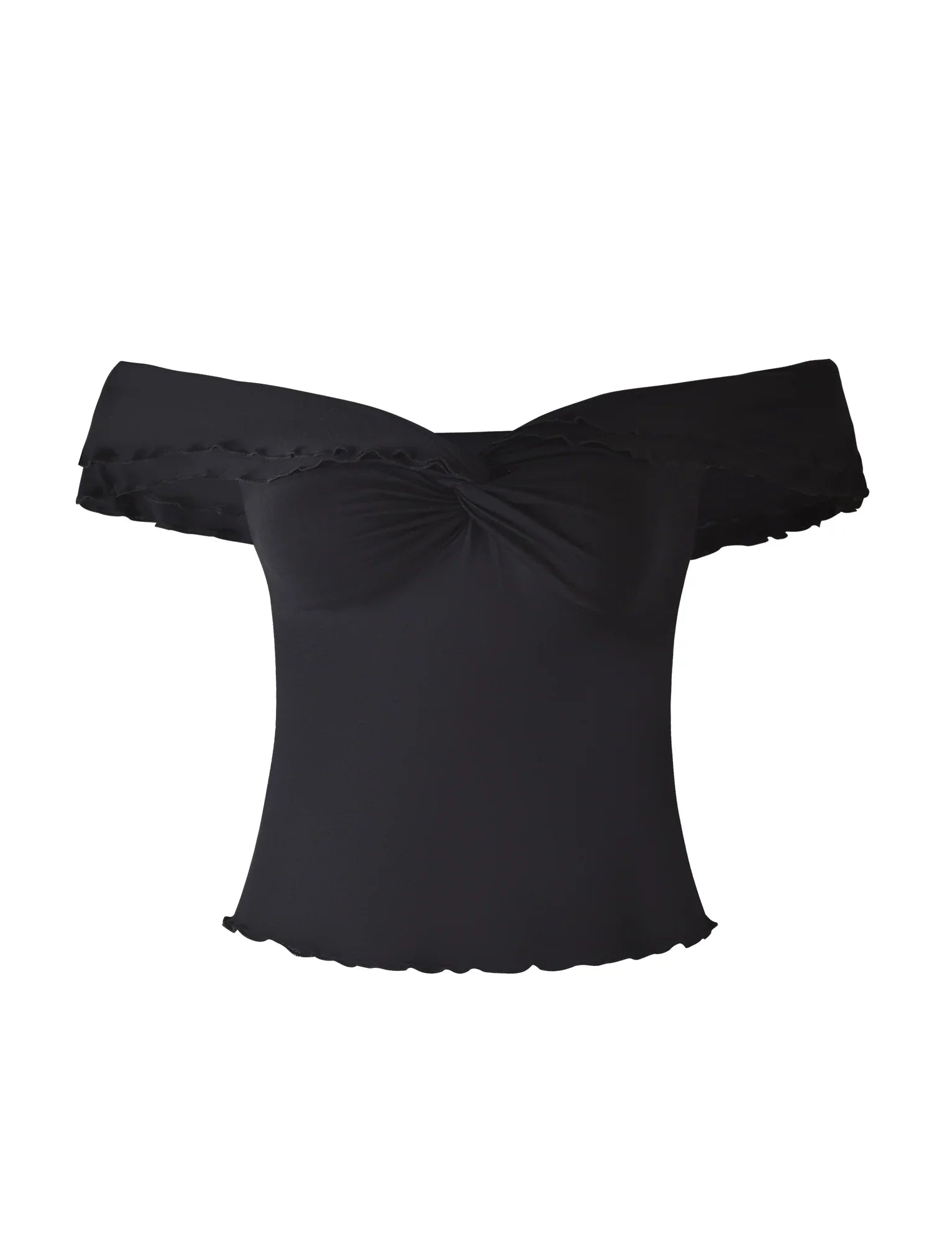 Texturerad twist top med maxikjol