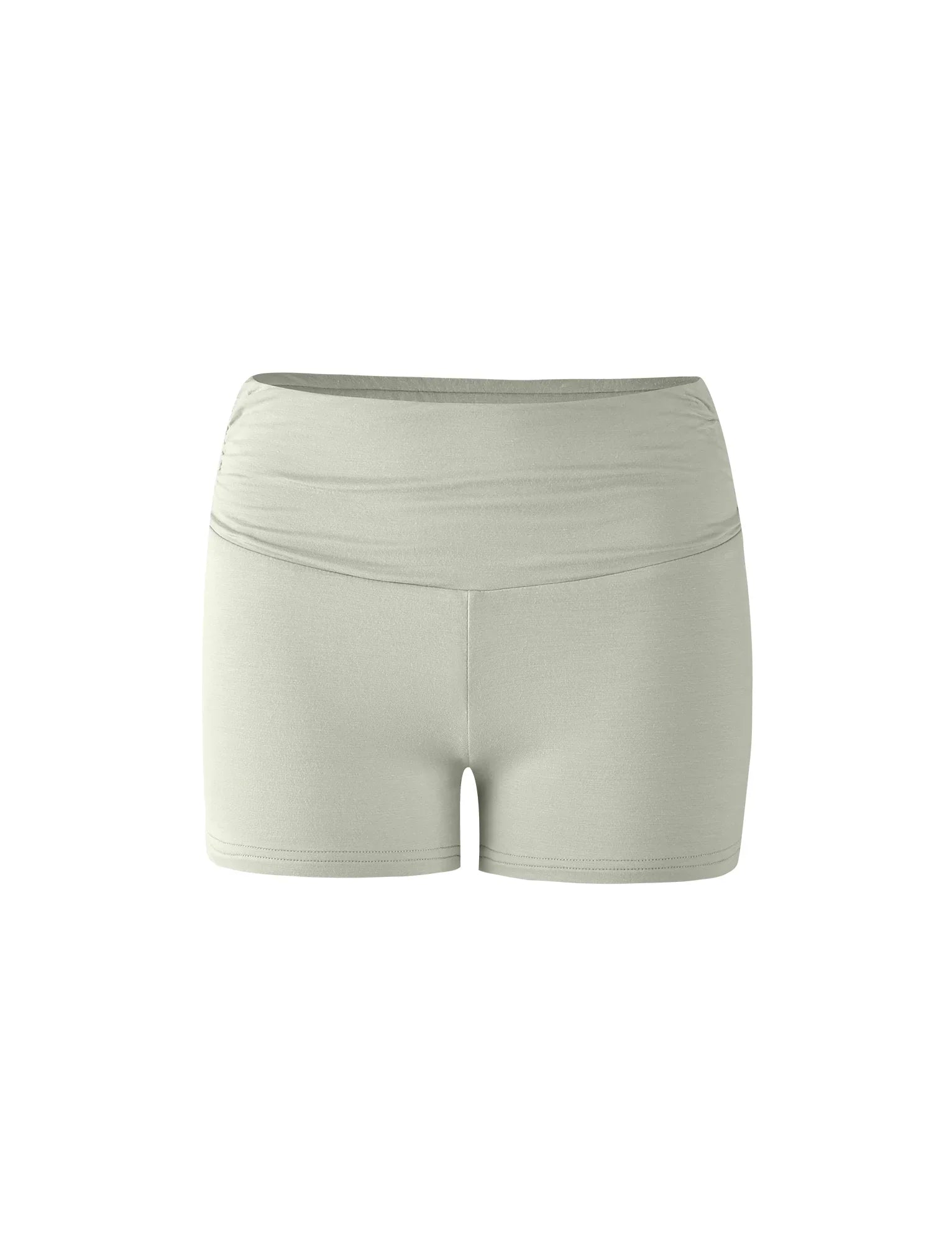 Texturerad tvinnad grön topp med shorts
