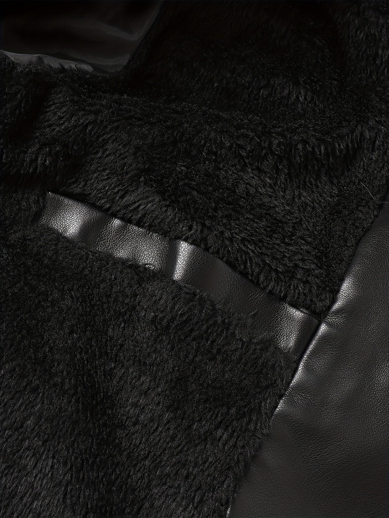 Varm tjock bikerjacka i läder