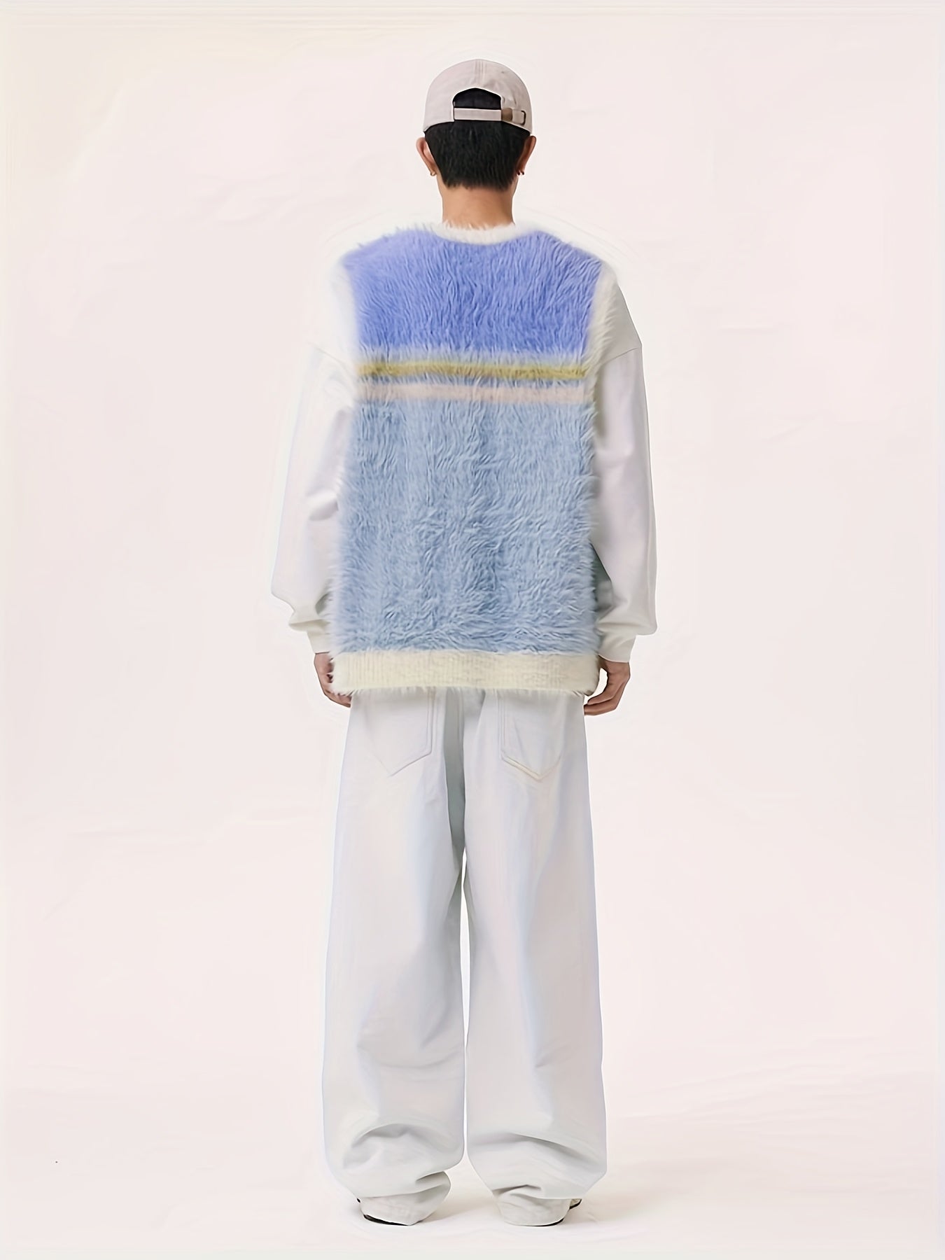 Ärmlös varpstickad skjorta i olika färger