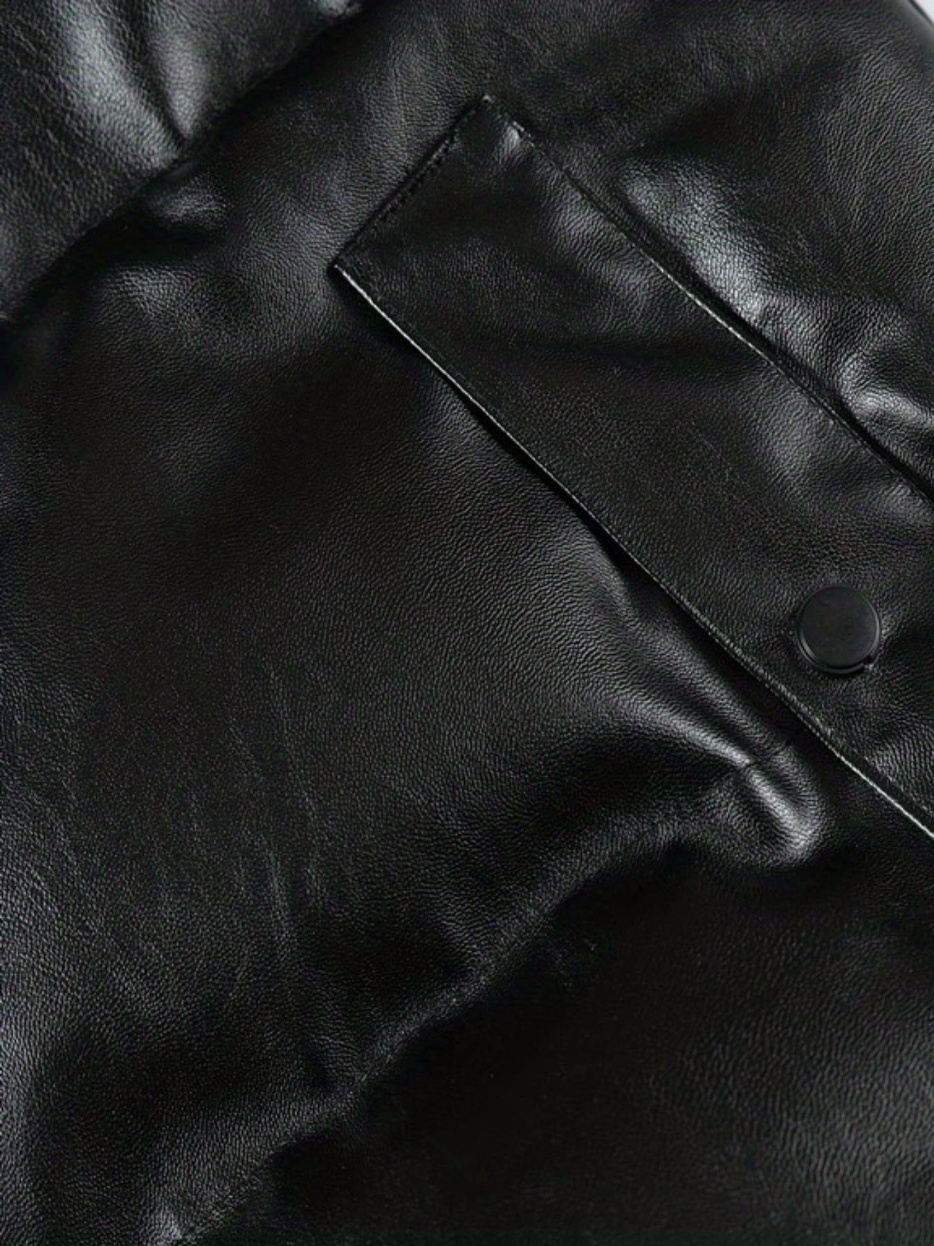 Varm PU vinterjacka för män