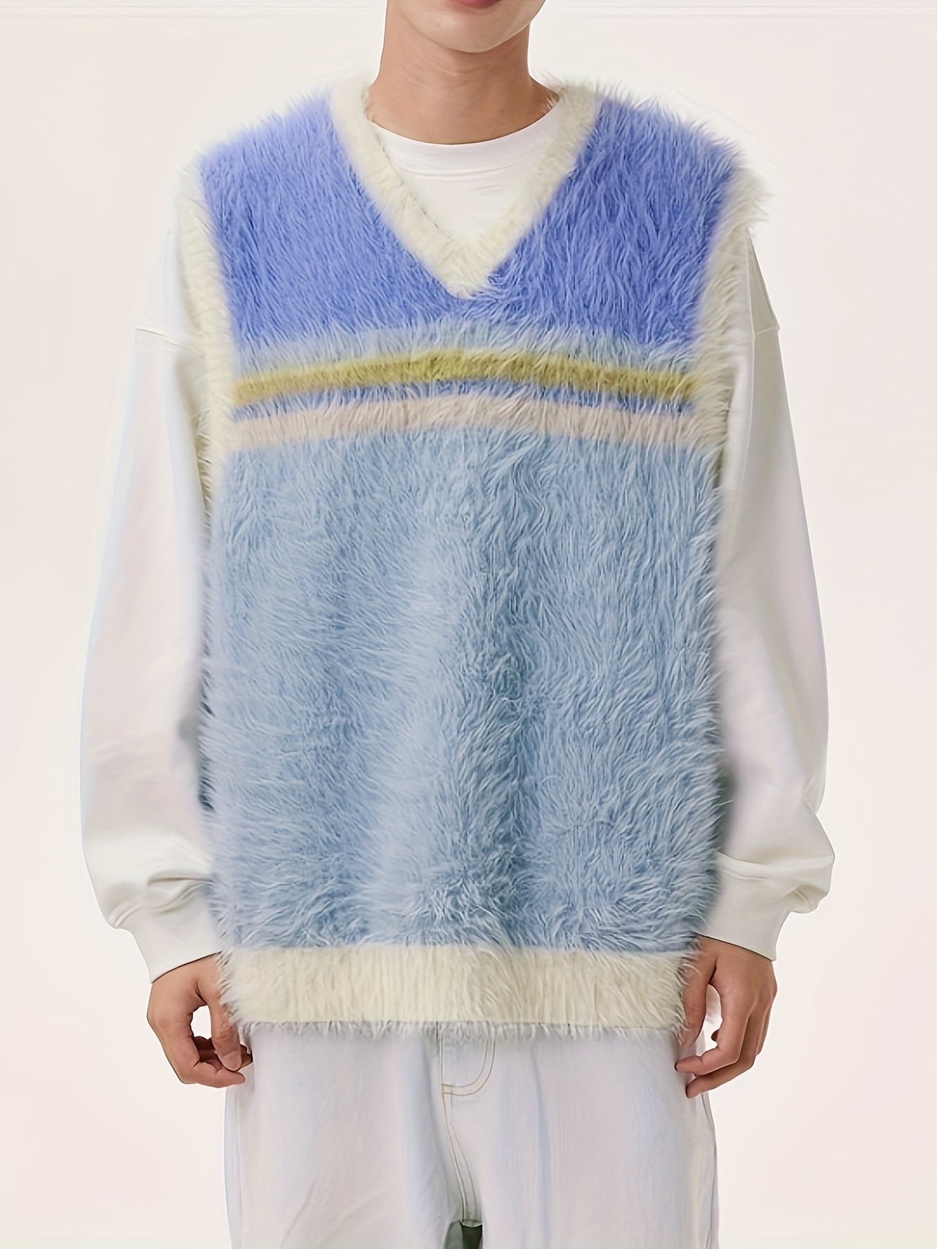 Ärmlös varpstickad skjorta i olika färger