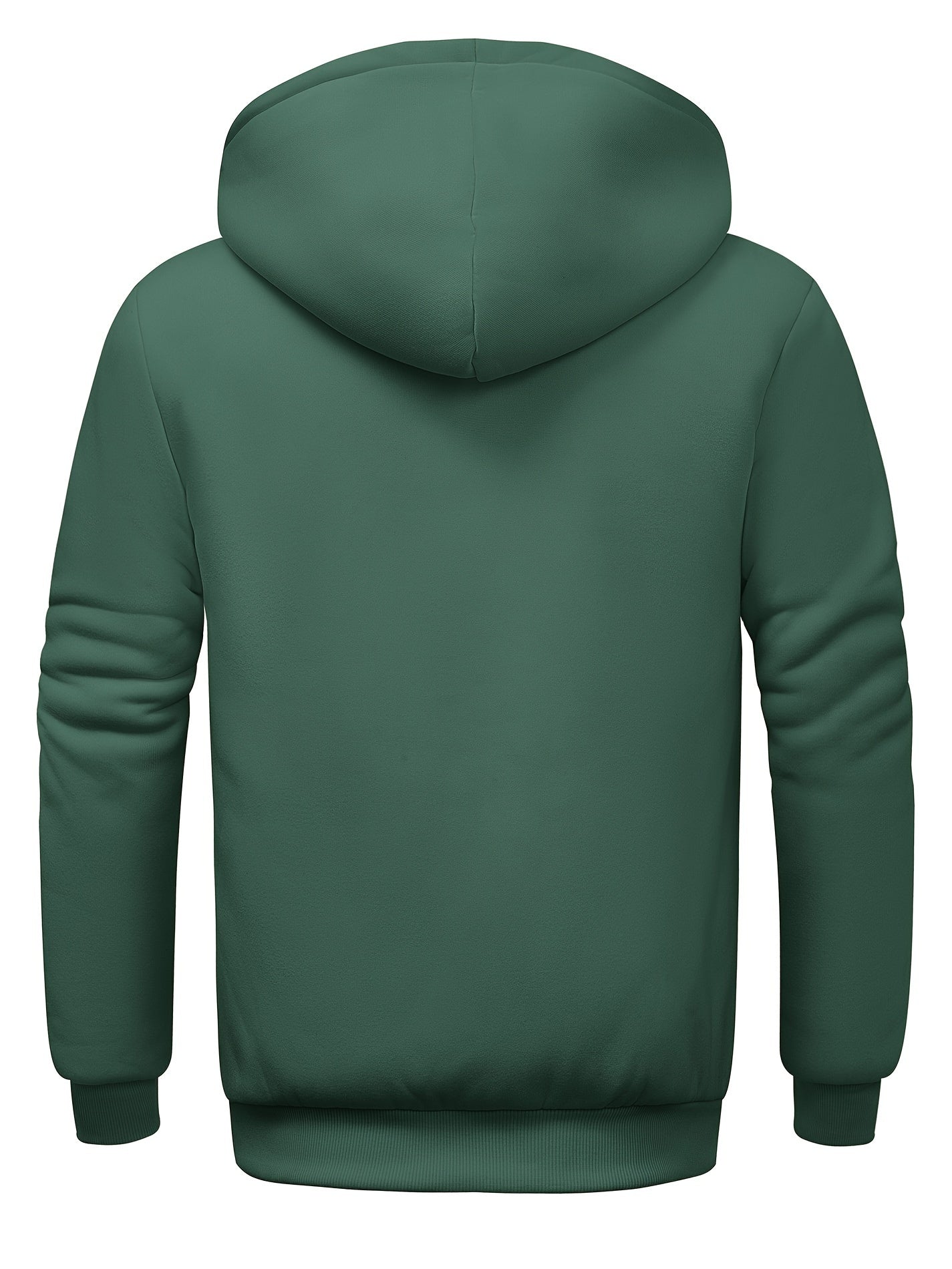 Casual hoodie med päls för män