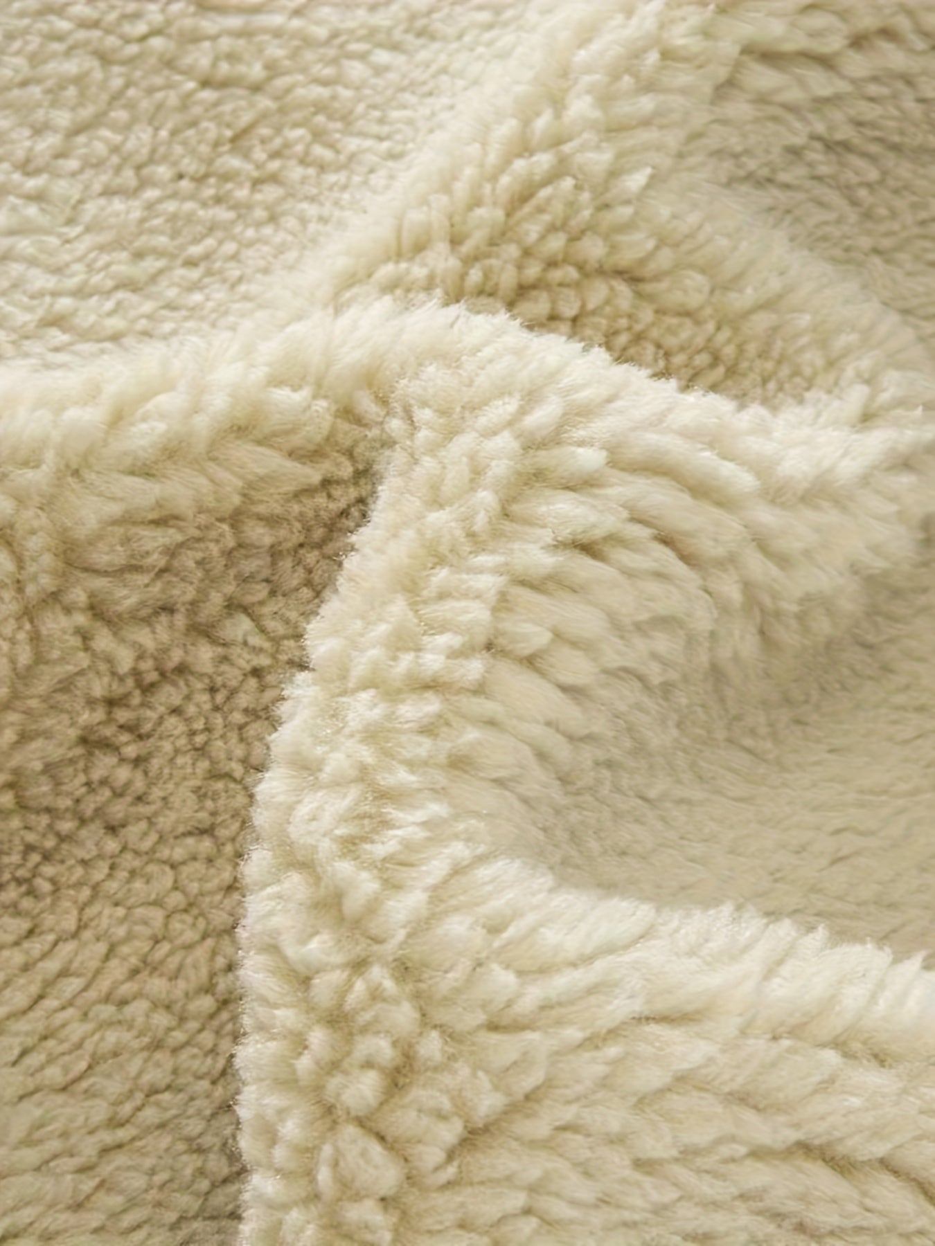 Fluffig varm fleecejacka