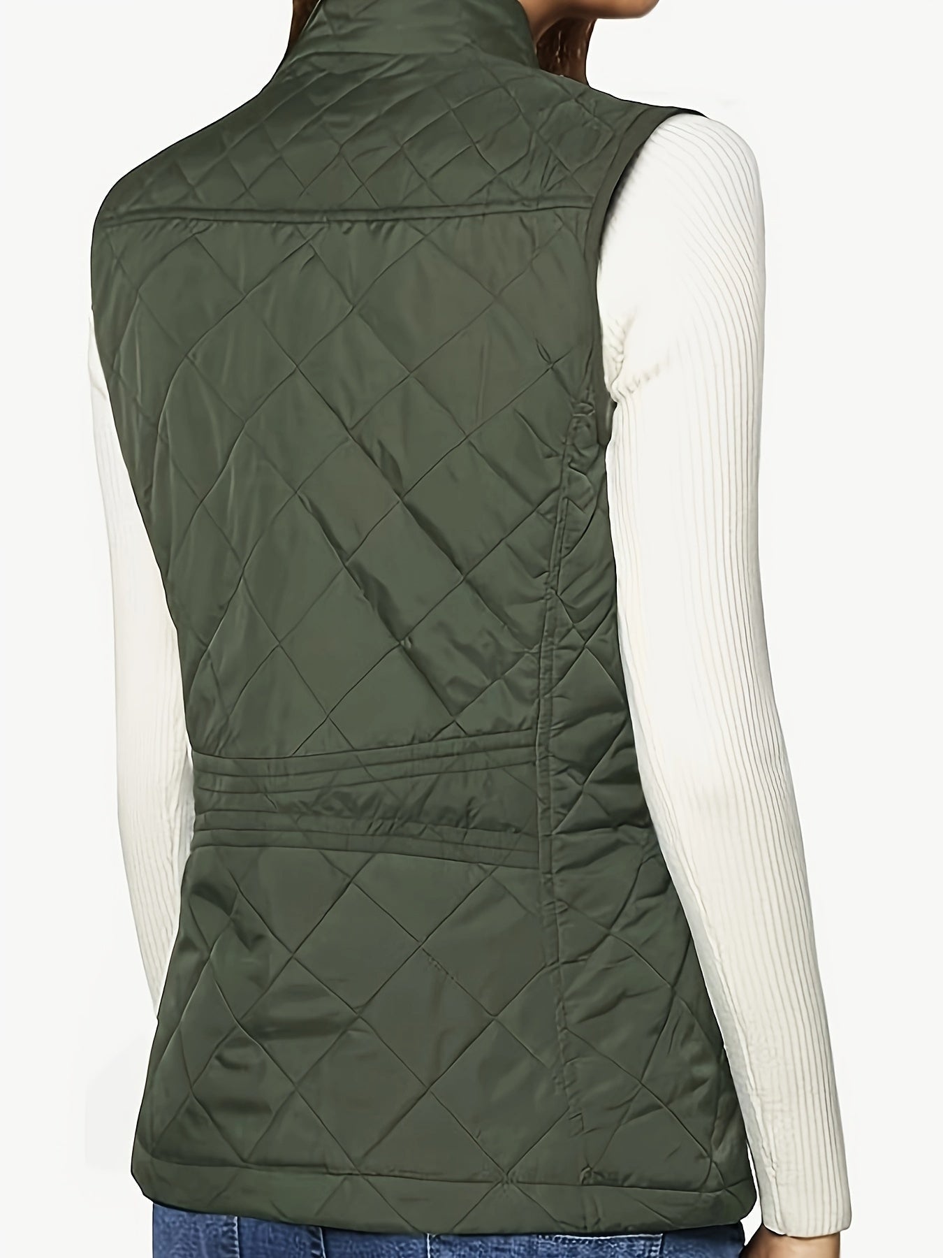 Ärmlös cardigan med argylemönster