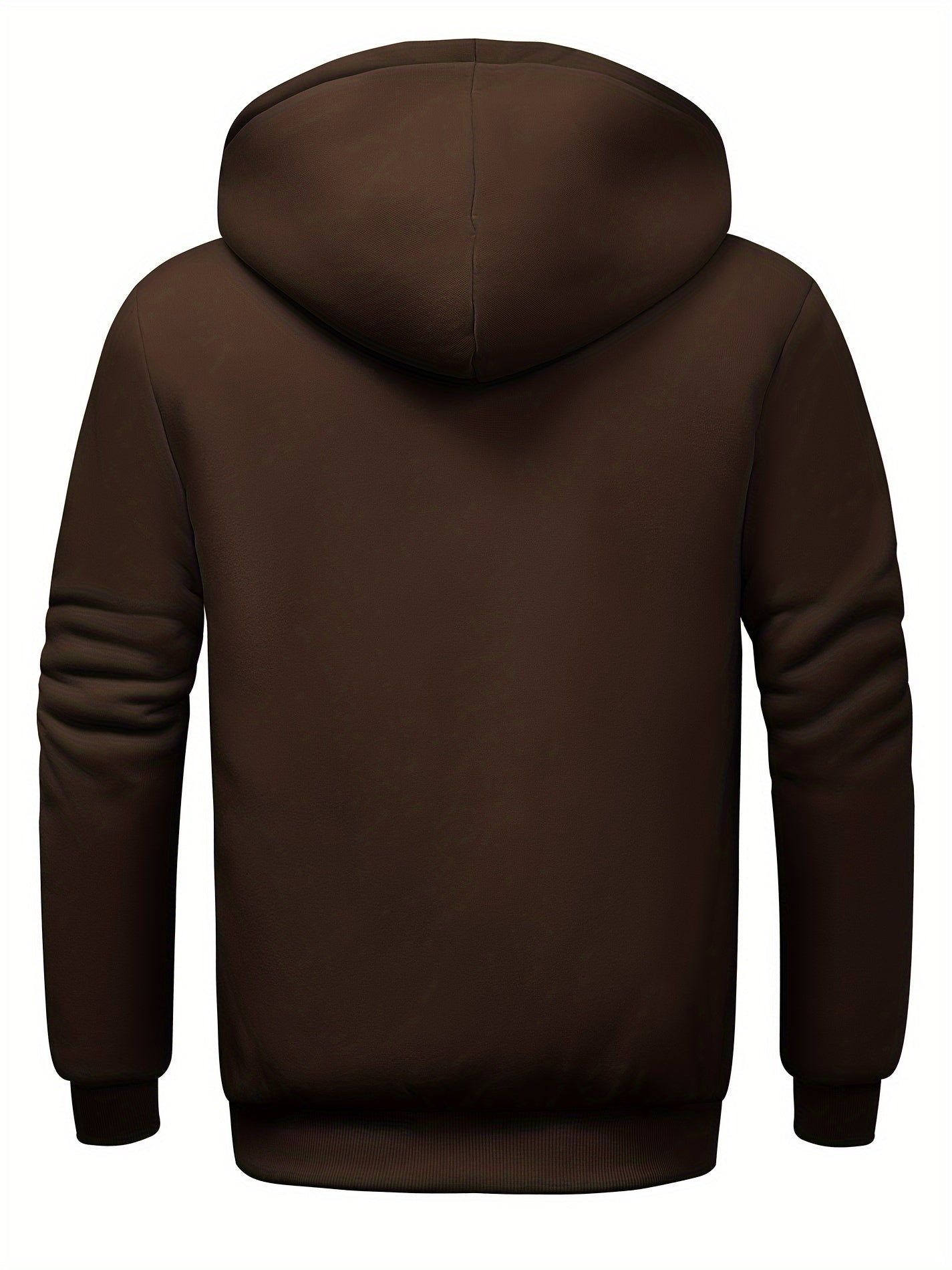 Casual hoodie med päls för män