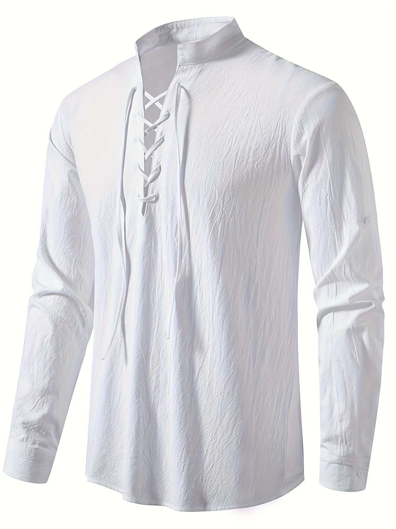 Casual Henley T-shirt med lå nga ärmar