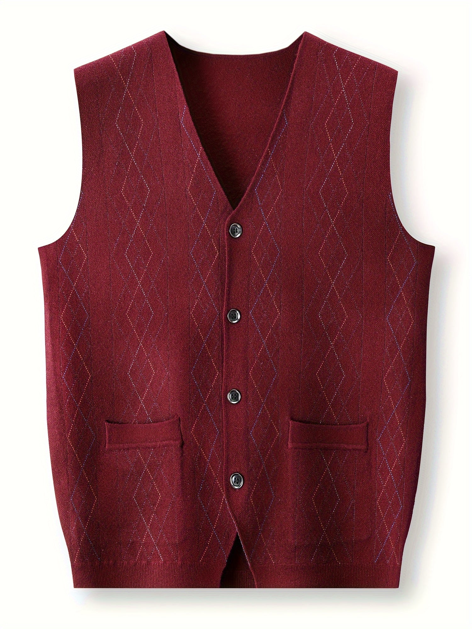 Stickad ärmlös skjorta