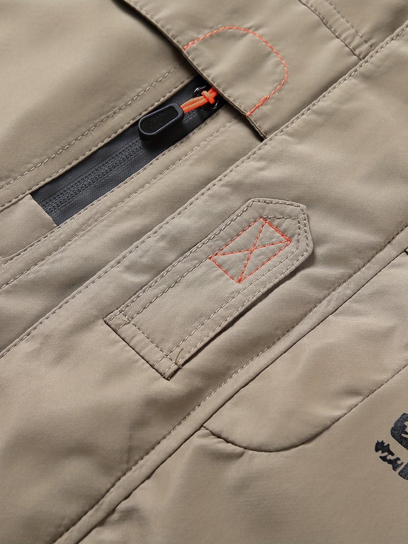 Varm fleecejacka med fickor med lock