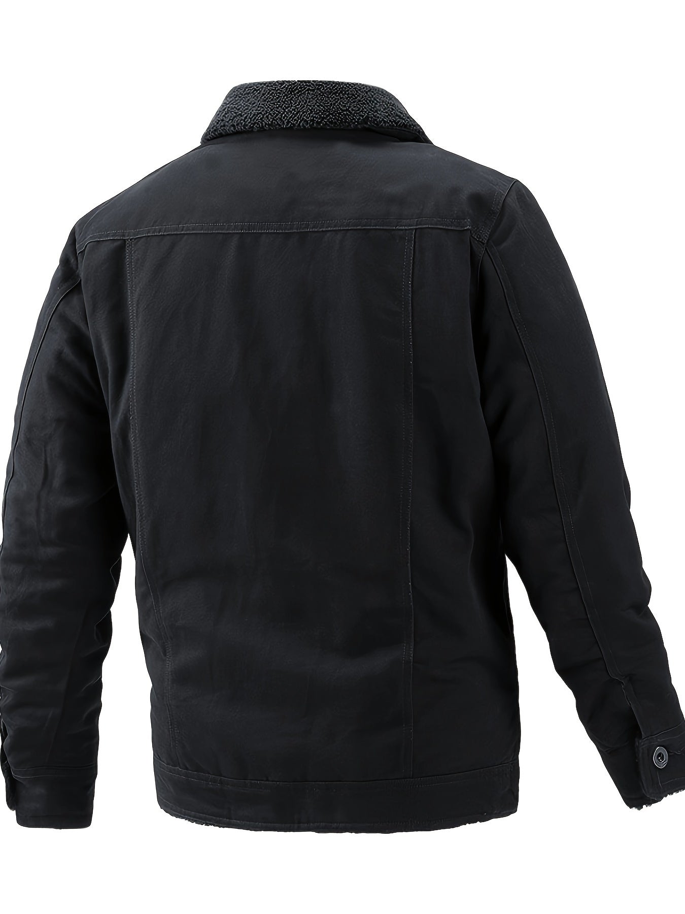 Casual varm bomullsjacka i fleece