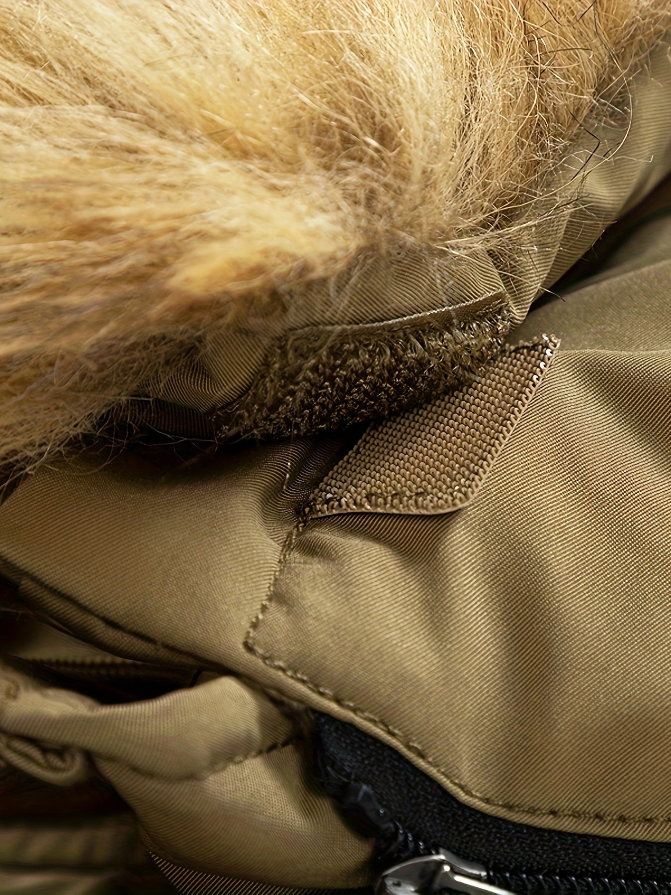 Vinterkappa i bomull med huva