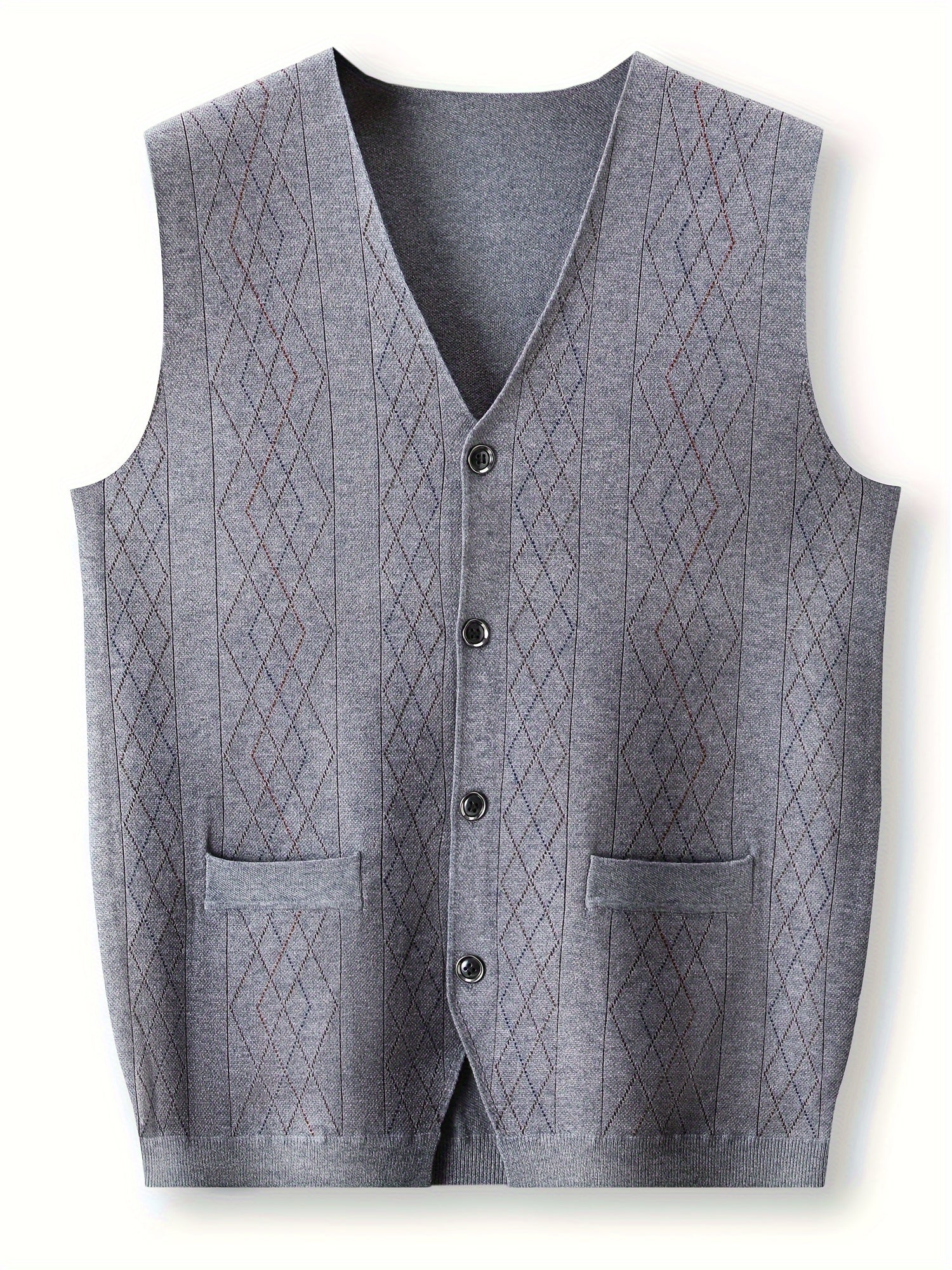 Stickad ärmlös skjorta