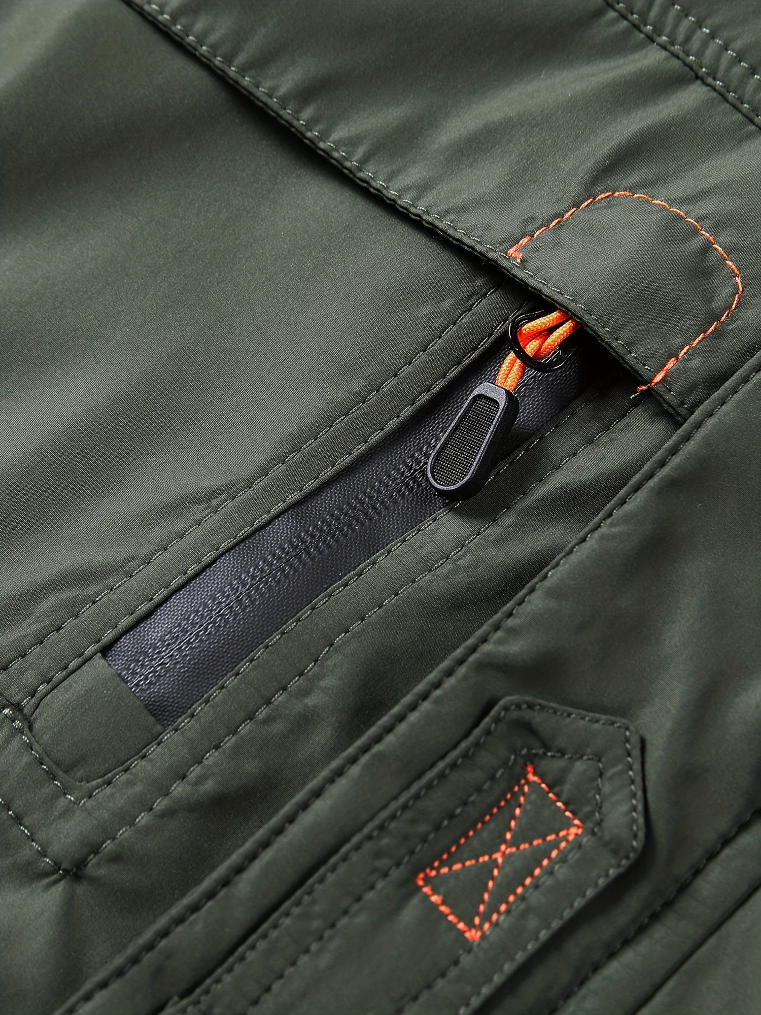 Varm fleecejacka med fickor med lock