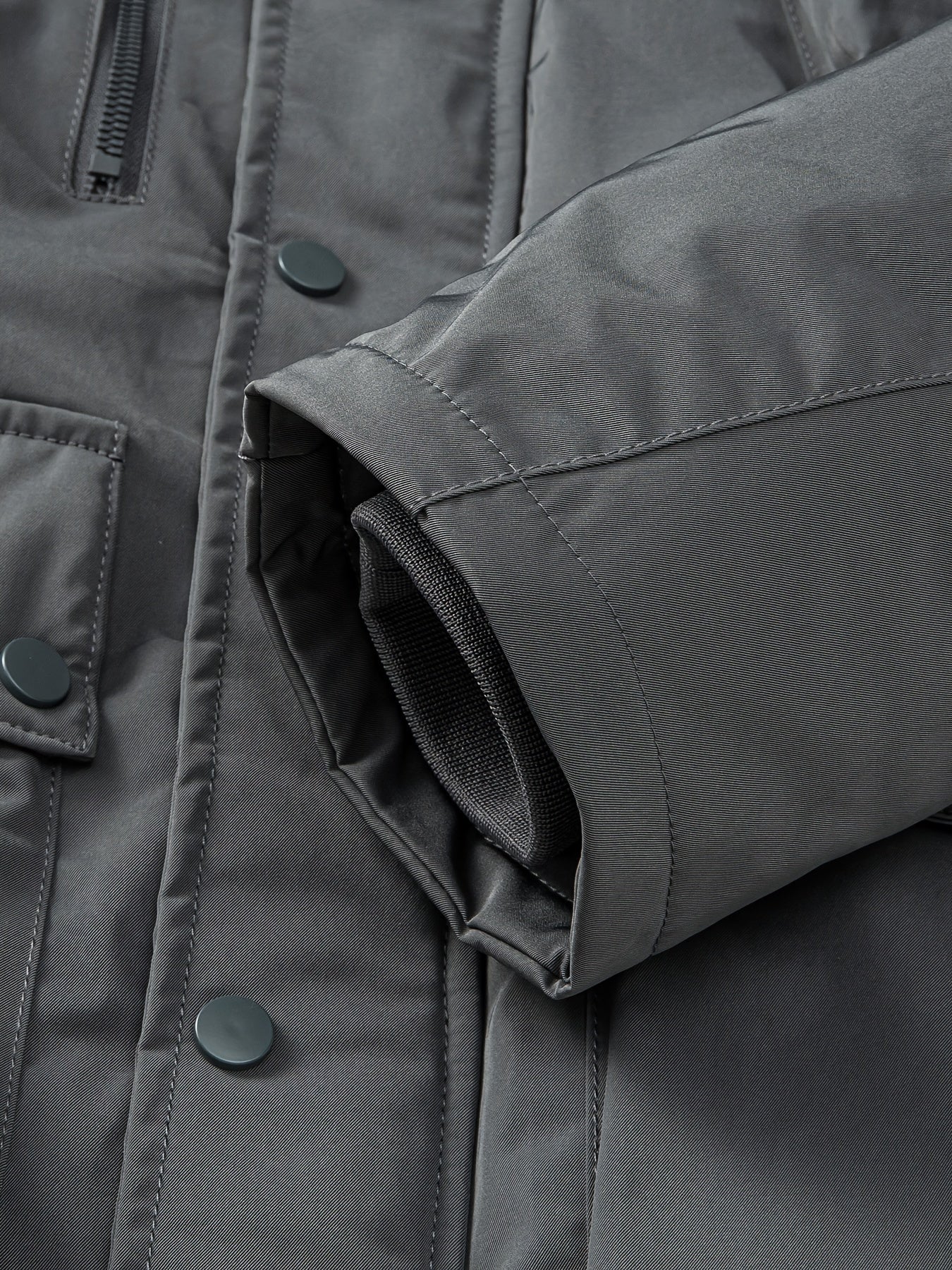 Vinterkappa i bomull med huva