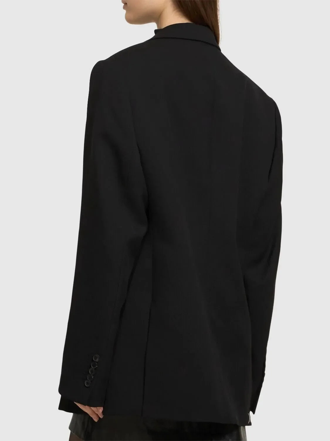 Avslappnad lös svart kavaj