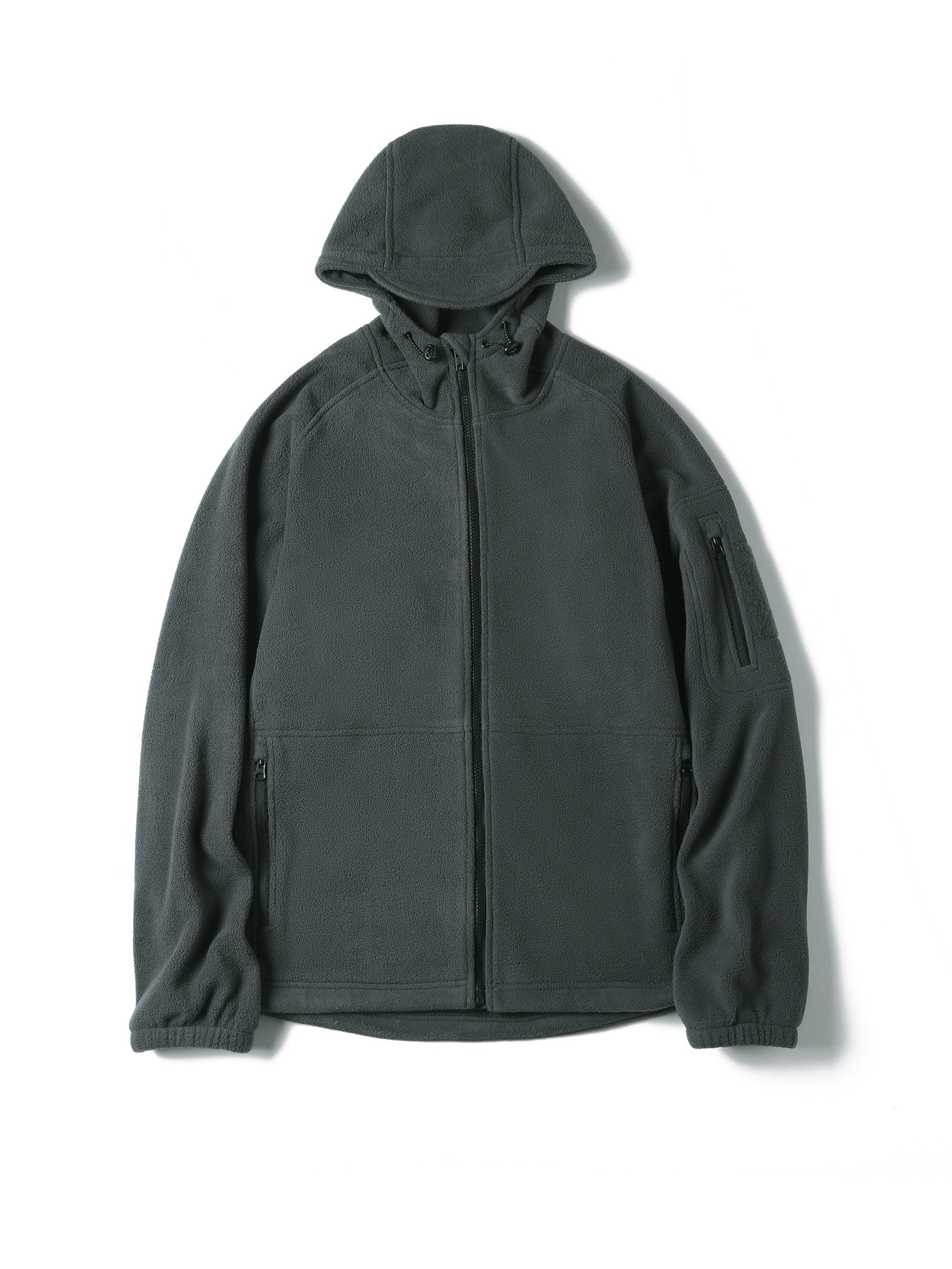 Varm hoodie gjord av polarfleece