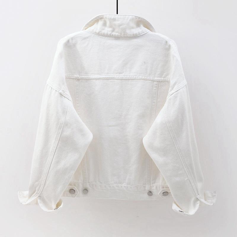 Klassisk jeansjacka för kvinnor i må nga färger