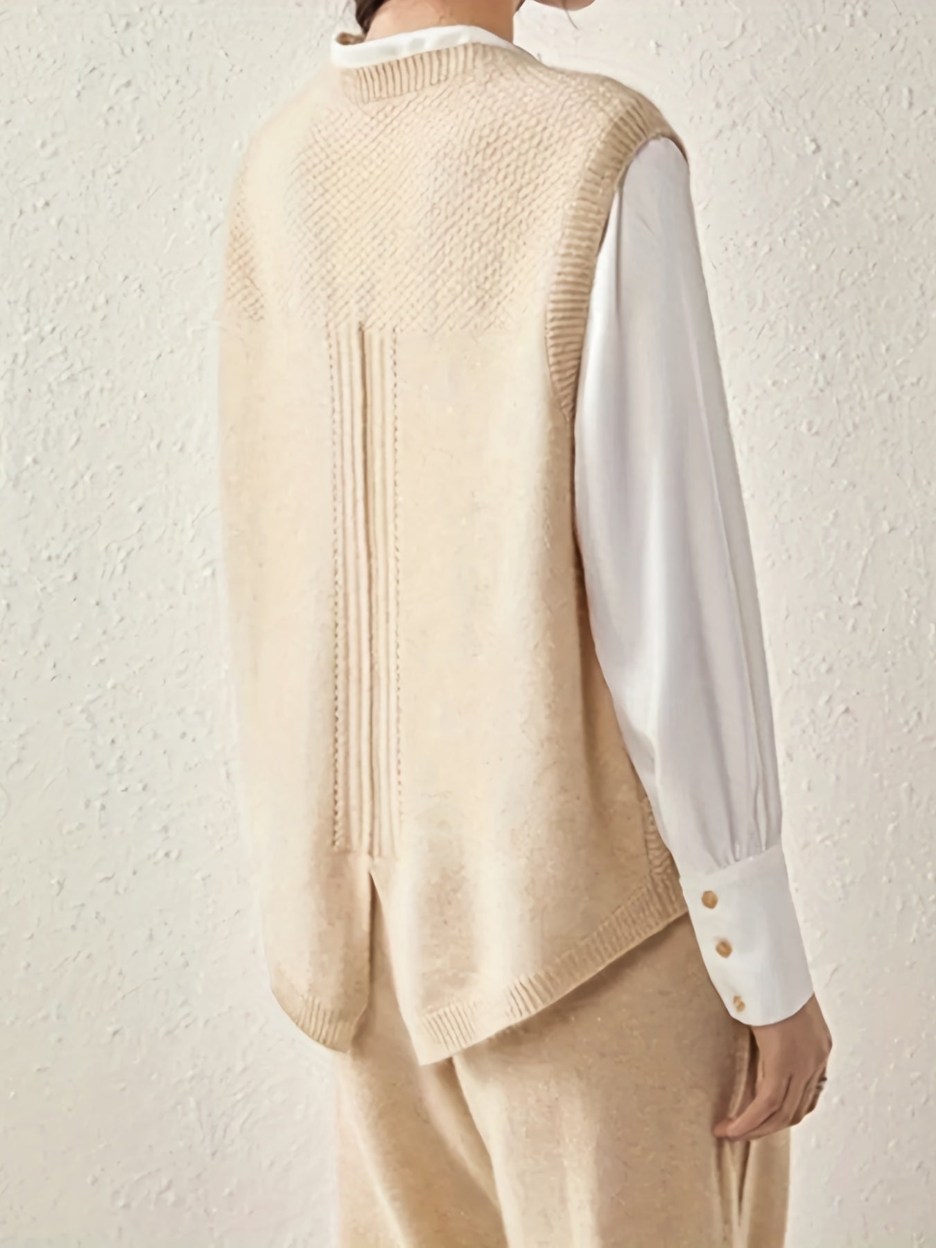 Stickad tröja kofta för kvinnor