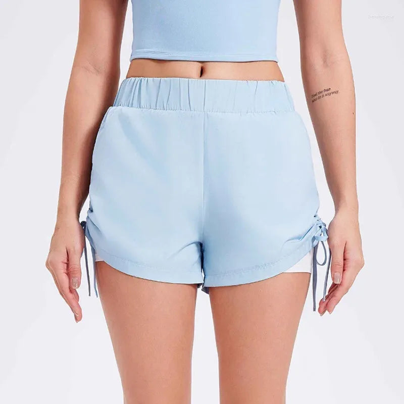Lšpshorts med resŒrband