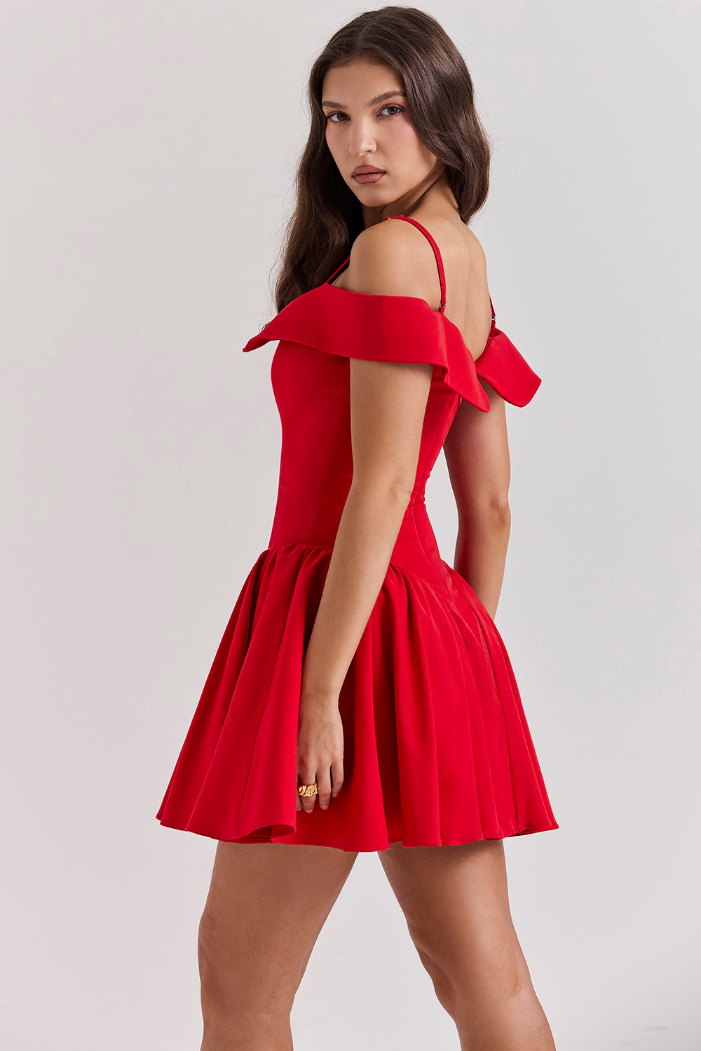 Off shoulder miniklänning