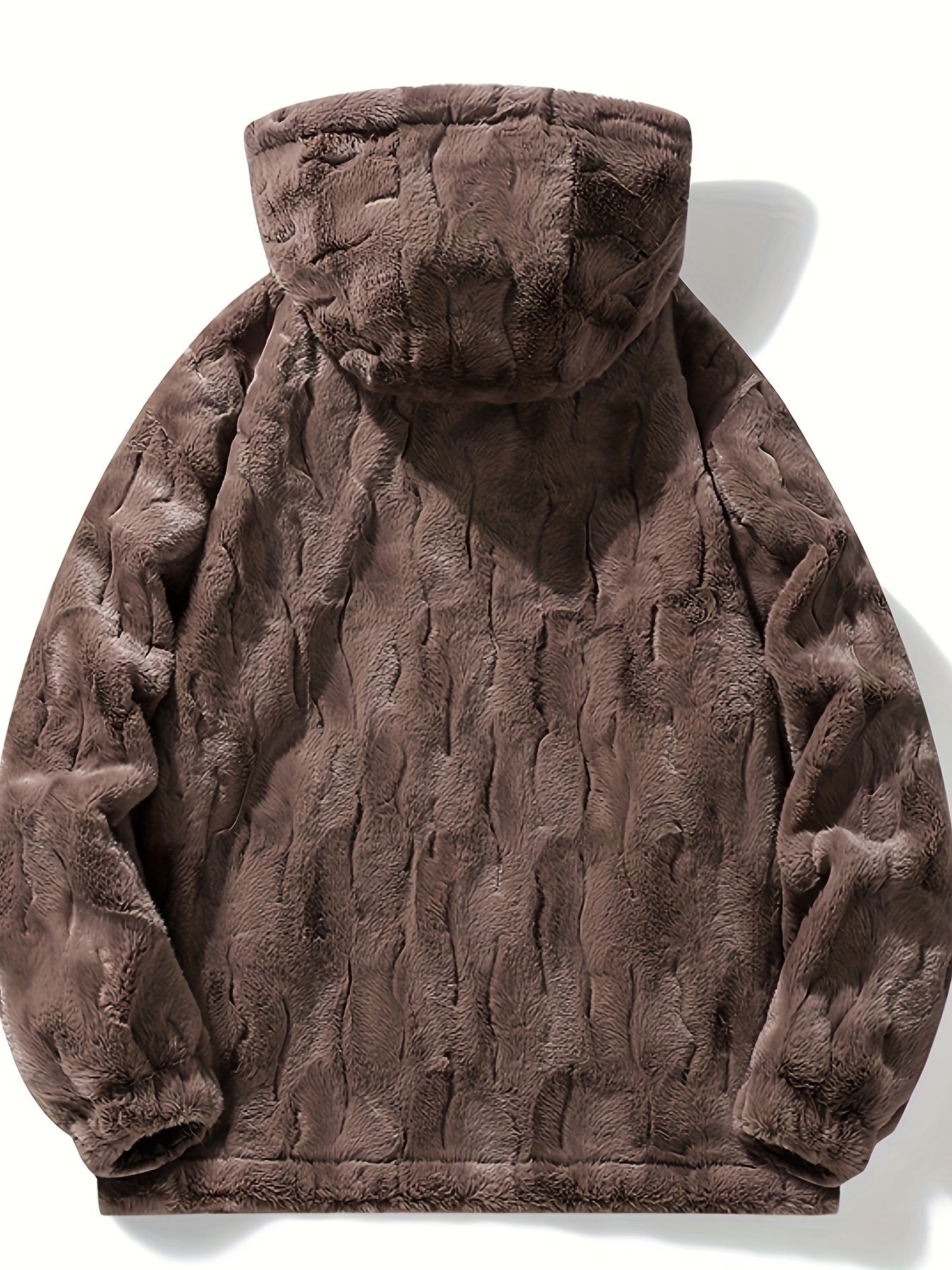 Dubbelsidig luvtröja i fleece