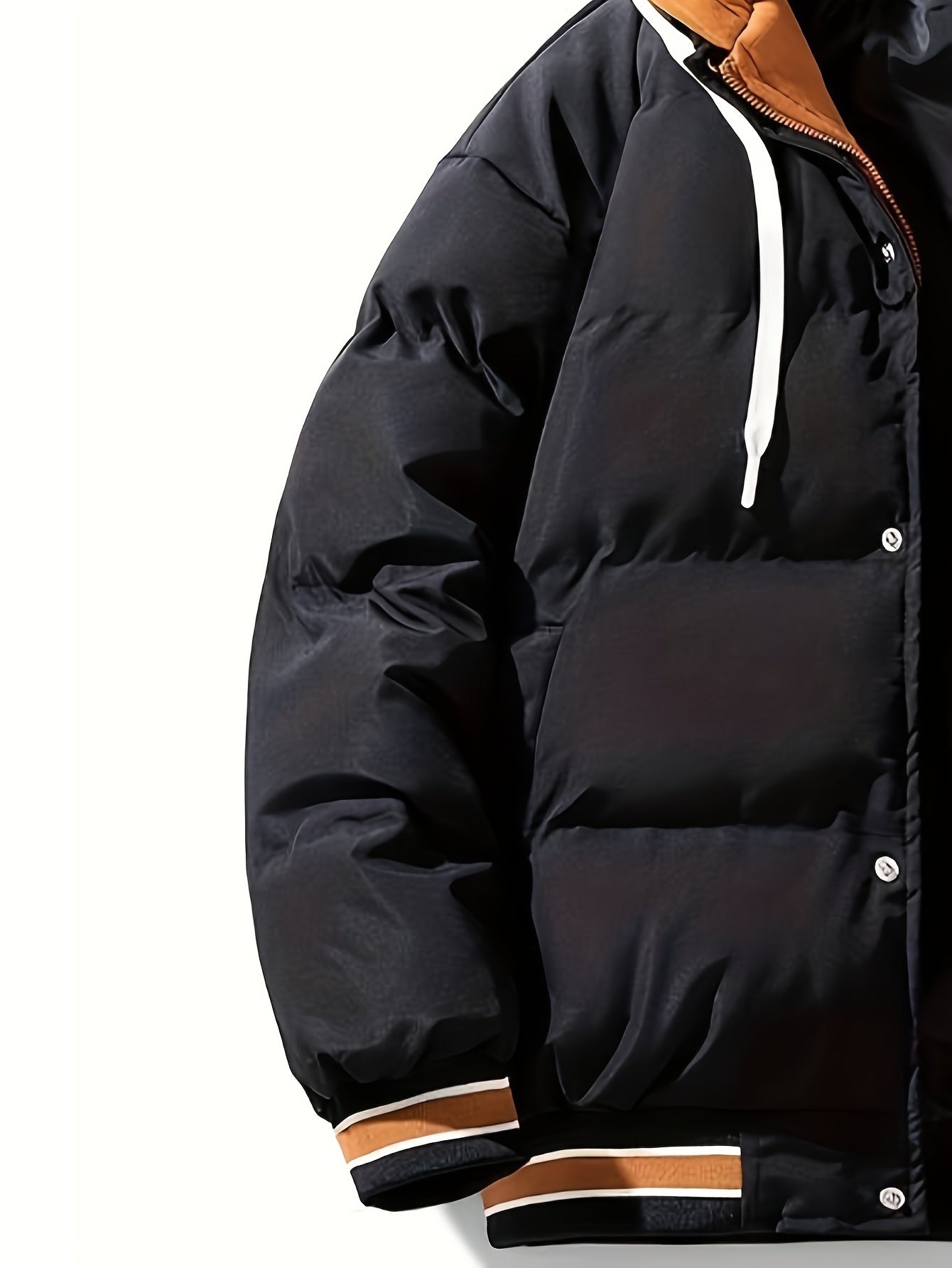 Vadderad jacka med huva