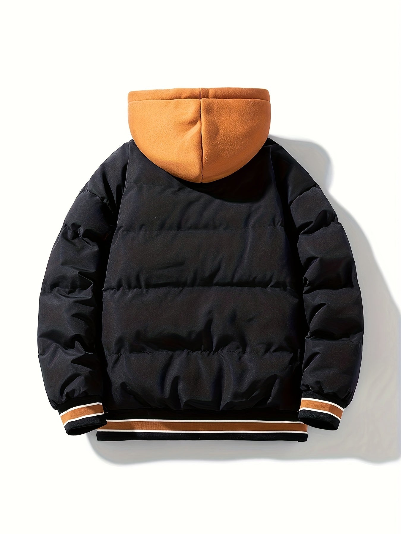 Vadderad jacka med huva