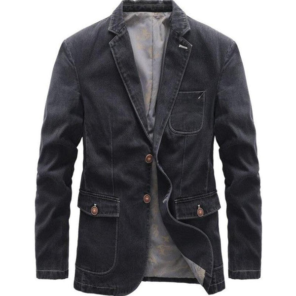 Svart jeansjacka