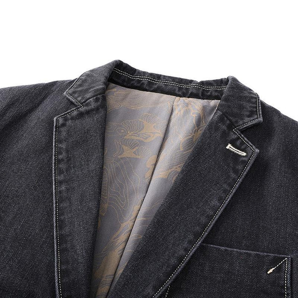 Svart jeansjacka