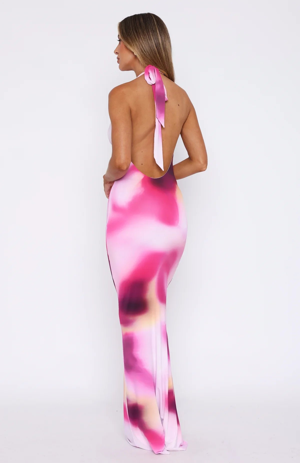 Halter Neck Beach Blommig Maxiklänning