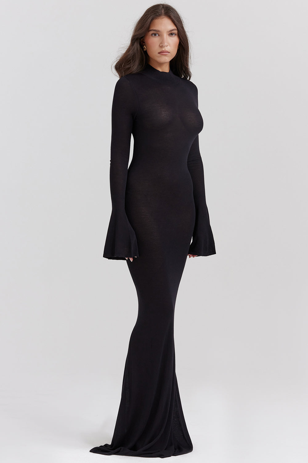 Maxiklänning i metallisk stå l