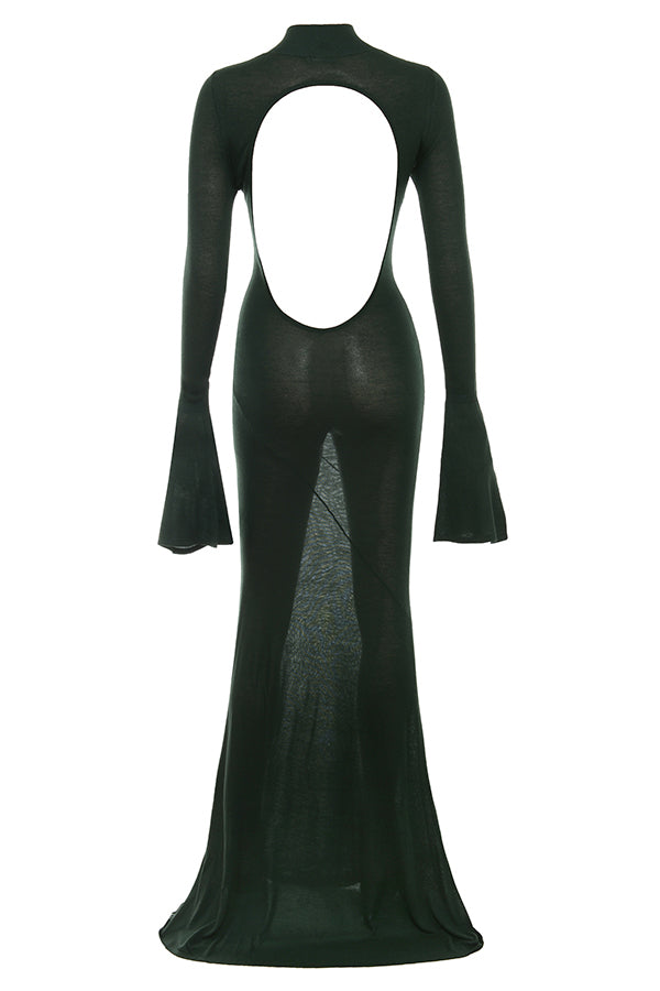 Maxiklänning i metallisk stå l