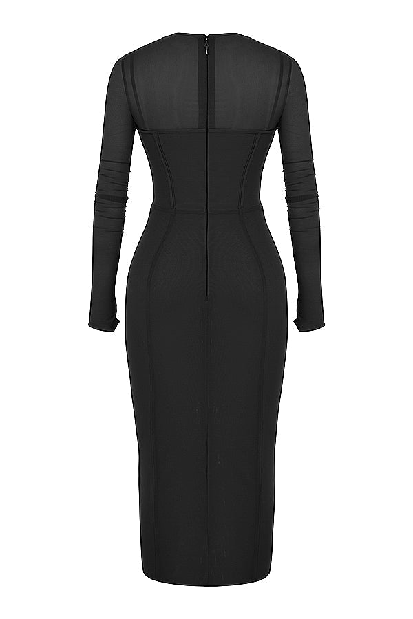 Midi korsettklänning