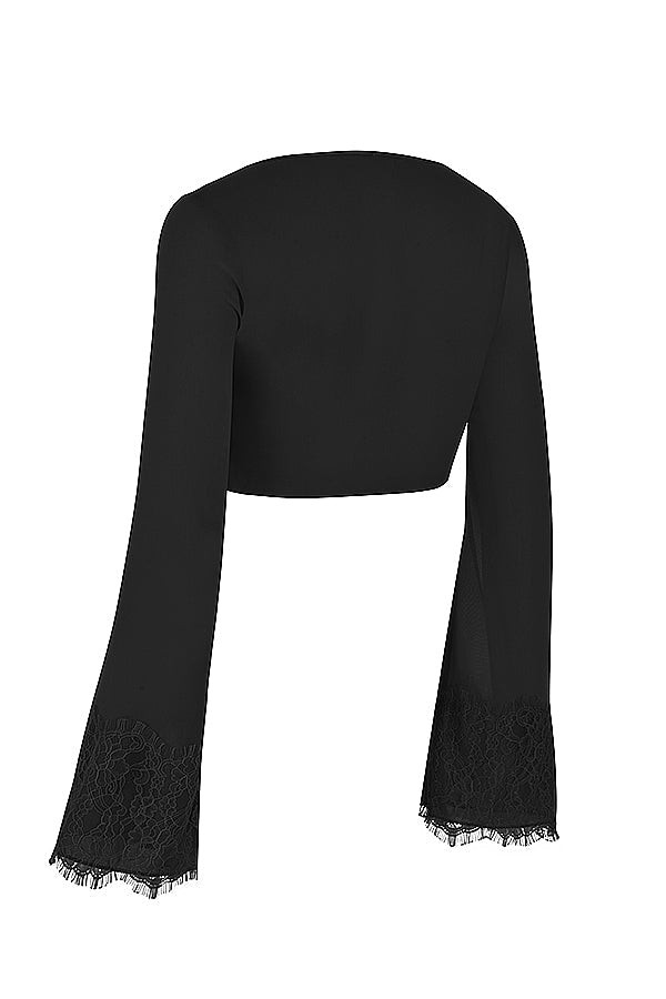 Cropped topp med utskuren maxikjol