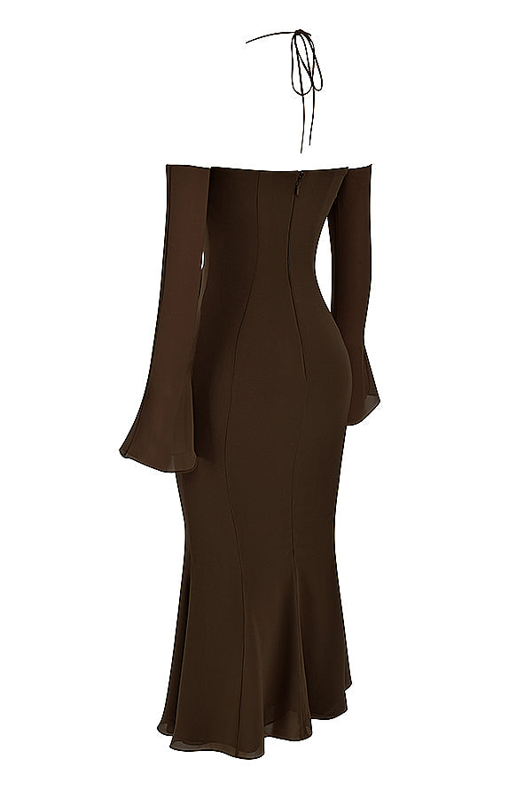 Espresso grimma midiklänning