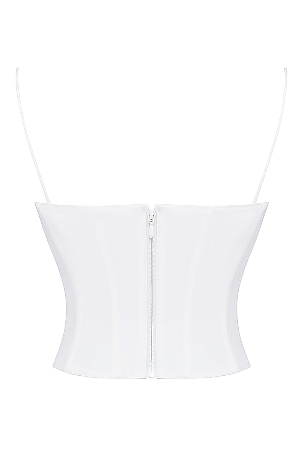 Elegant strukturerad korsett med byxor