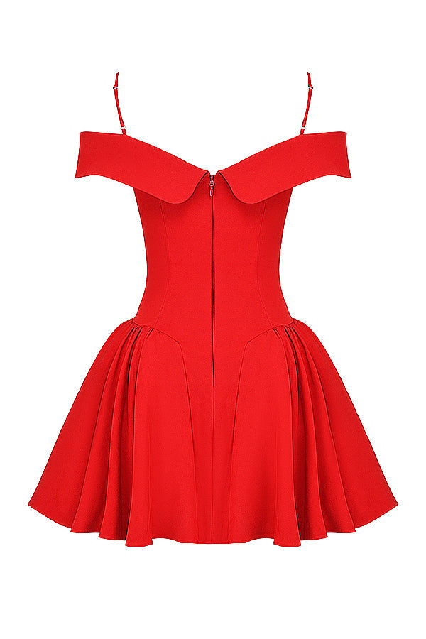 Off shoulder miniklänning