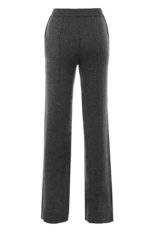 Antracitfärgad kashmirmix bralette med byxor