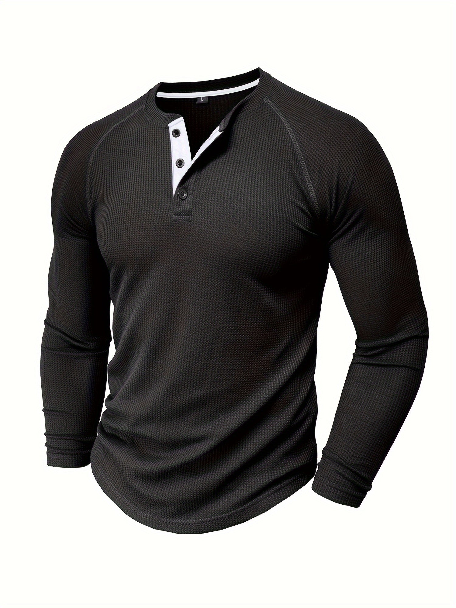 Lå ngärmad Henley skjorta