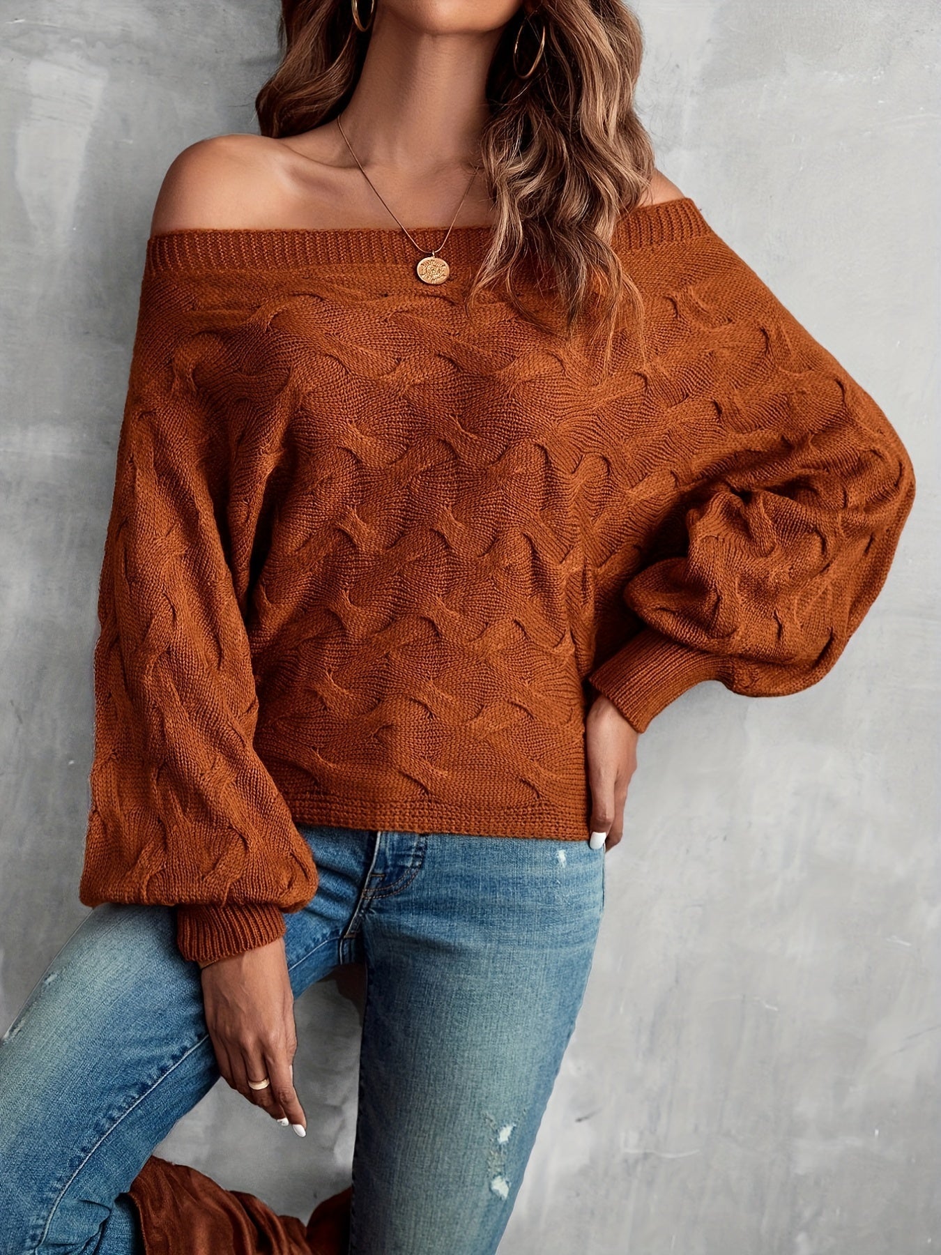 Off shoulder tröja