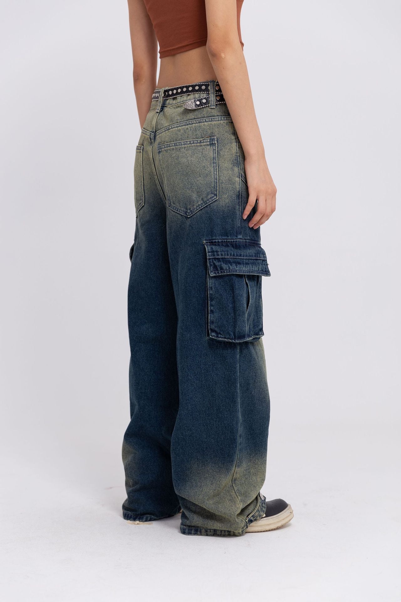 Blandade blå  jeans