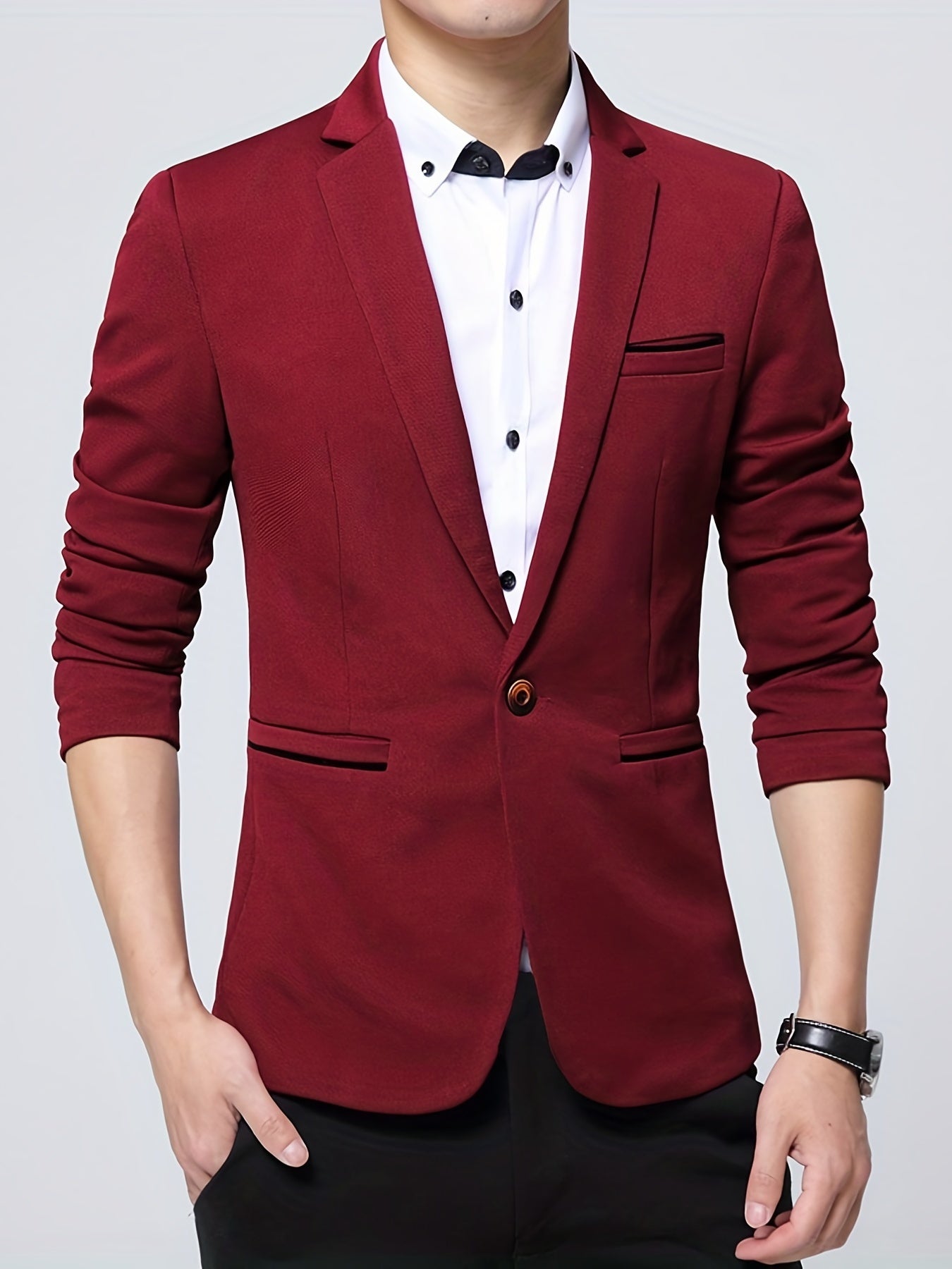 Blazer med en knapp