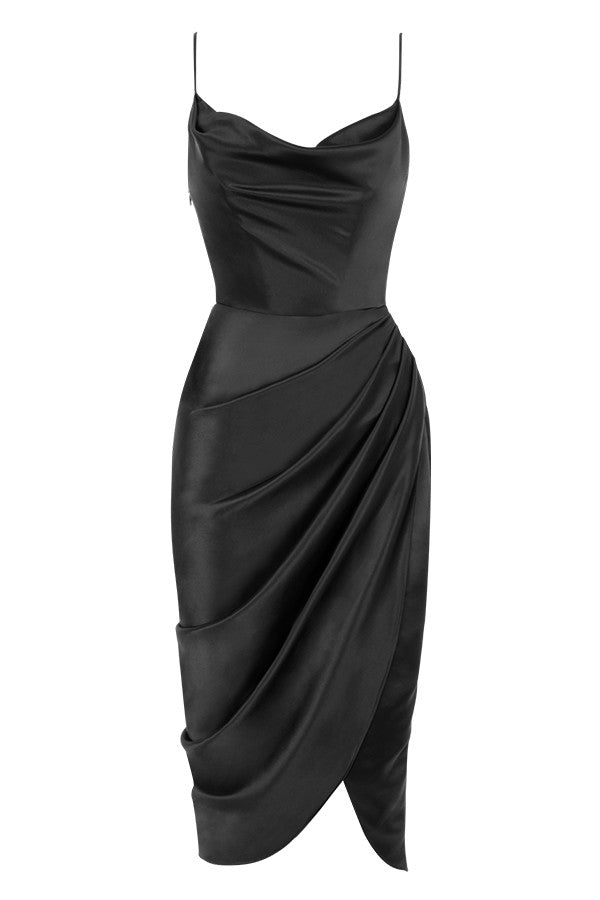 Satin balkongklänningskorsett